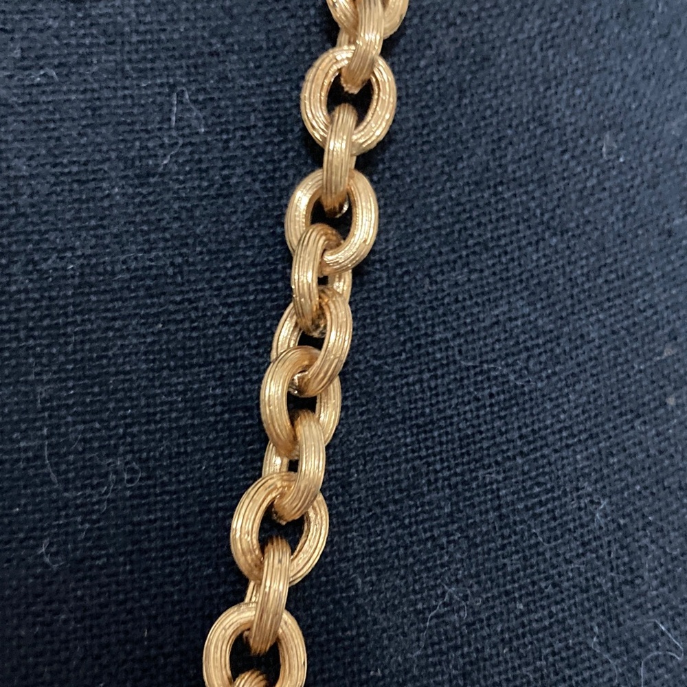 CHANEL Gold-Tone Long Chain Necklace with Pendant Charms - Picture 6 of 6